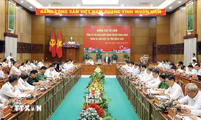 Tổng Bí thư: Xây dựng tỉnh Đồng Tháp phát triển trong nhóm dẫn đầu vùng ĐBSCL -0