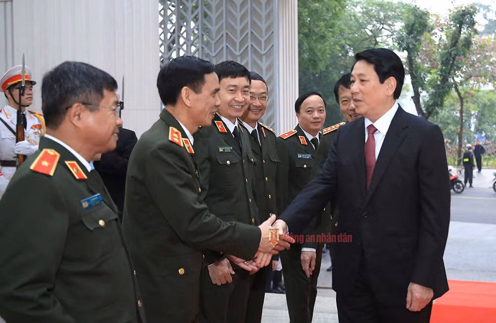 Chủ tịch nước Lương Cường thăm và làm việc với Bộ Công an -0