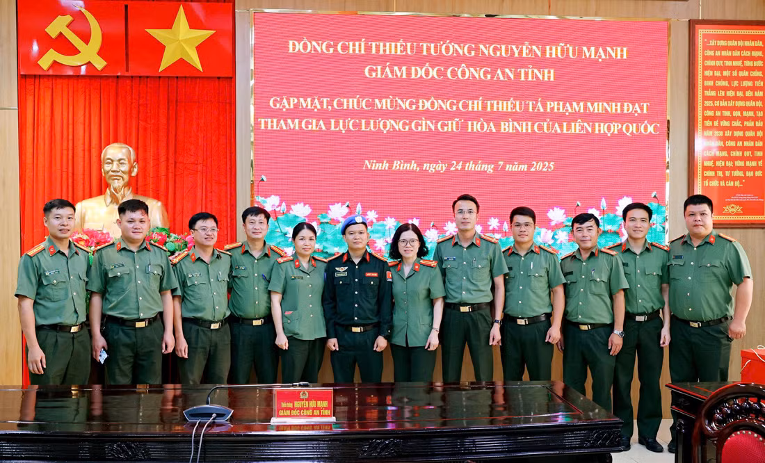 Công an Ninh Bình tự hào, vinh dự khi có 2 CBCS tham gia nhiệm vụ giữ gìn hoà bình Liên hợp quốc -0