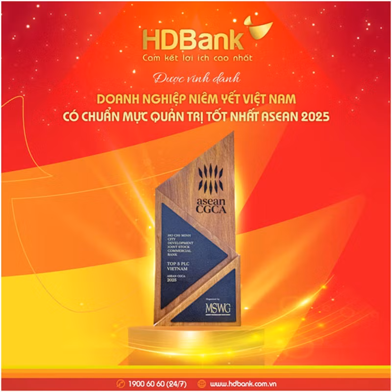 HDBank – Ngân hàng Việt được vinh danh Top 5 Quản trị chuẩn mực ASEAN 2025 -0