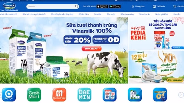 Vinamilk có 5 nhãn hiệu lọt Top thương hiệu sữa và sản phẩm từ sữa được chọn mua nhiều nhất