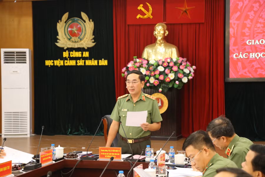 Hội nghị giao ban công tác quý II năm 2023 các học viện, trường CAND -0