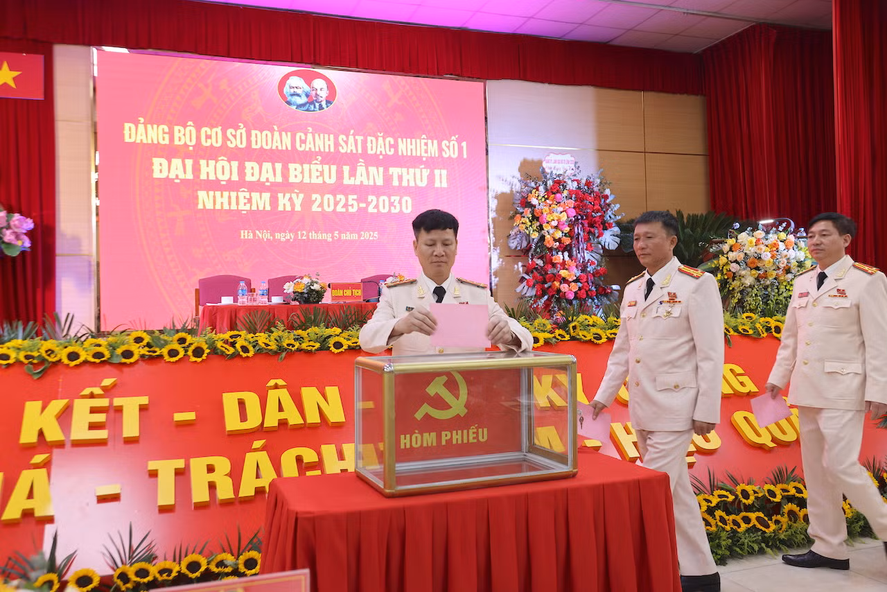 Đại hội đại biểu Đảng bộ cơ sở Đoàn Cảnh sát đặc nhiệm số 1, nhiệm kỳ 2025-2030 -0