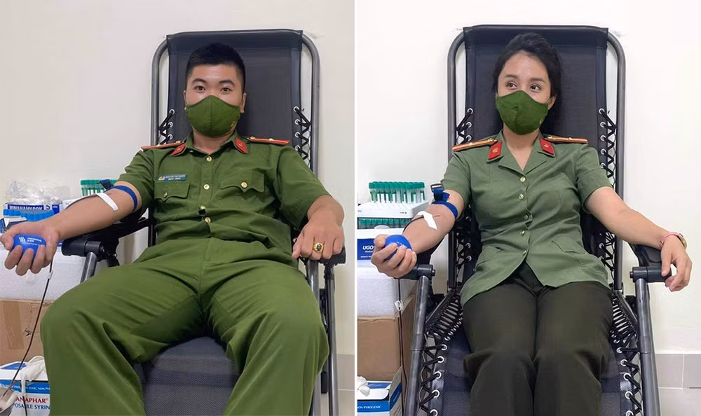 Cán bộ, chiến sỹ Công an Sơn La hiến máu cứu bệnh nhân qua cơn nguy kịch -0