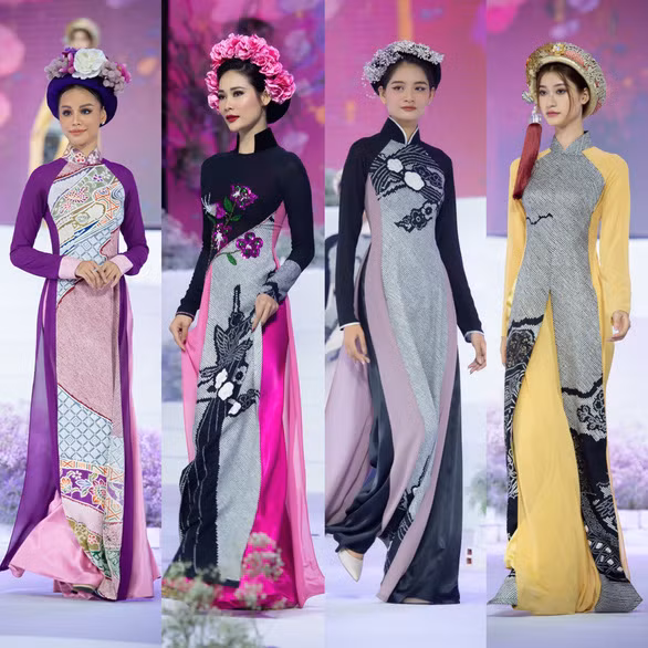 Khi áo dài làm du lịch -0