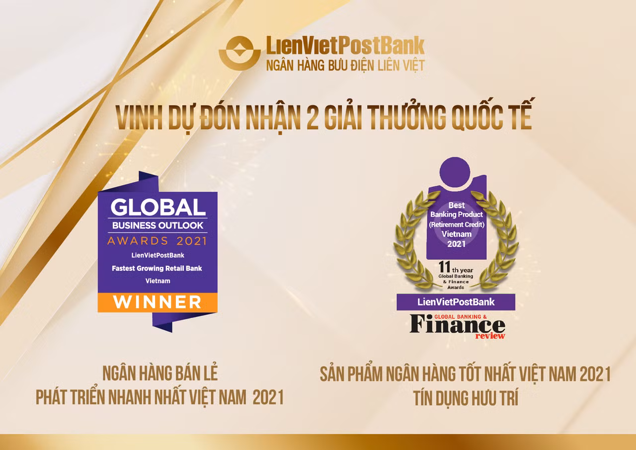 LienVietPostBank vinh dự nhận 2 giải thưởng quốc tế uy tín -0