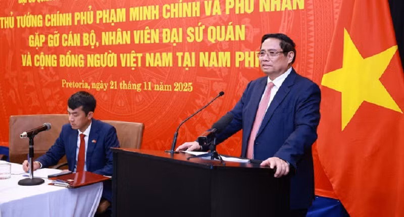 Thủ tướng Phạm Minh Chính gặp gỡ cộng đồng người Việt tại Nam Phi -0
