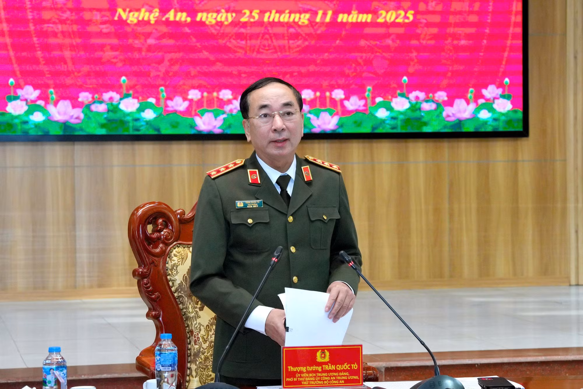 Thứ trưởng Trần Quốc Tỏ kết luận kiểm tra công tác năm 2025 tại Công an Nghệ An -0