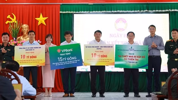 Petrovietnam chung tay cùng Gia Lai tái thiết nhà người dân bị ảnh hưởng do bão số 13