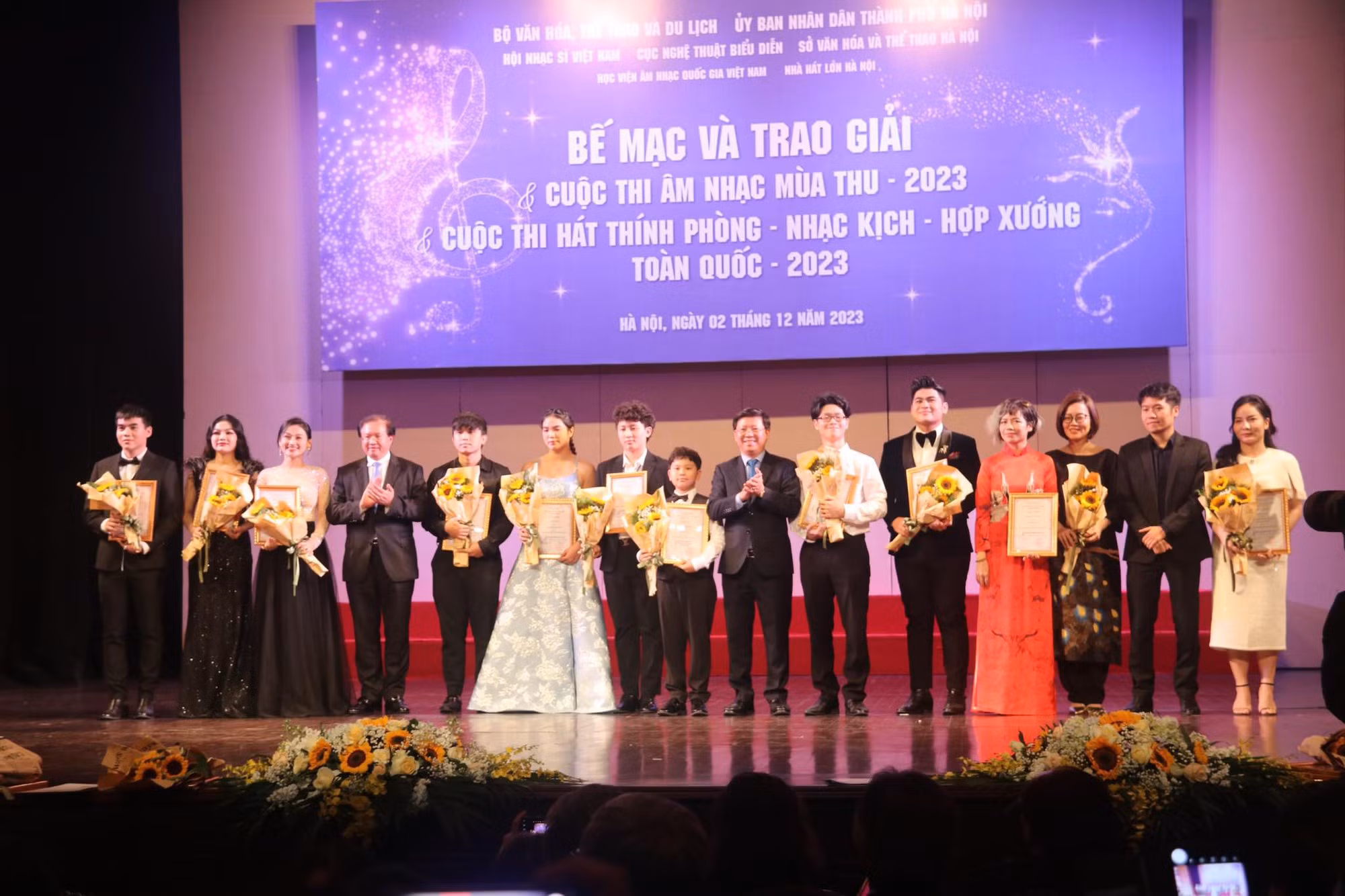 Trao giải cuộc thi “Âm nhạc mùa thu” và “Hát Thính phòng - Nhạc kịch - Hợp xướng” toàn quốc 2023 -0