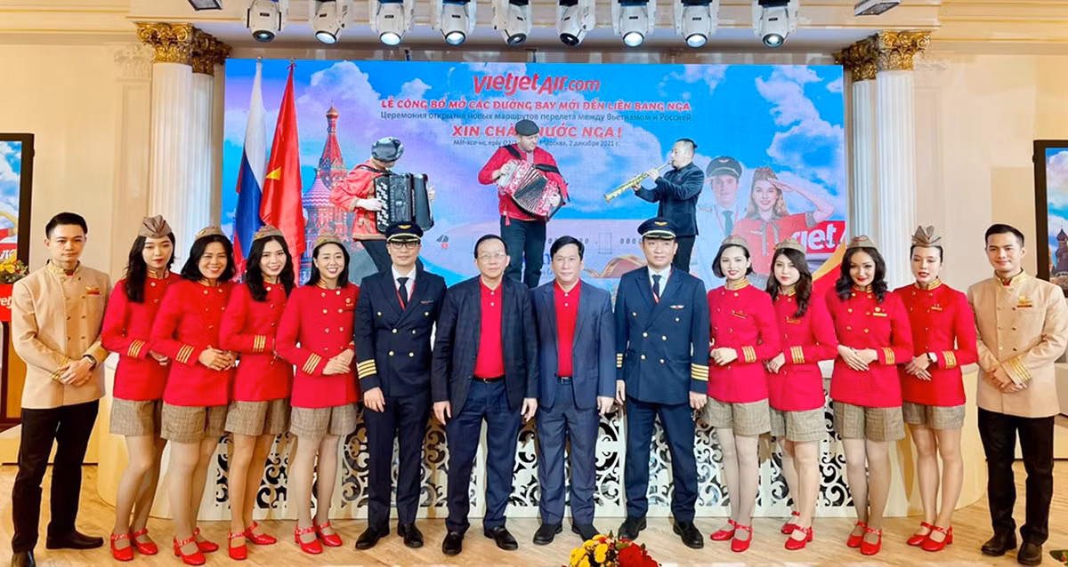 Chủ tịch nước Nguyễn Xuân Phúc dự lễ công bố đường bay thẳng Việt Nam – Moscow&nbsp; -1