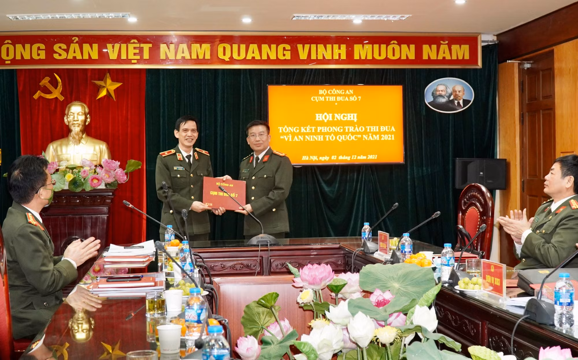 Cụm Thi đua số 7 tổng kết phong trào thi đua “Vì an ninh Tổ quốc” năm 2021 -0