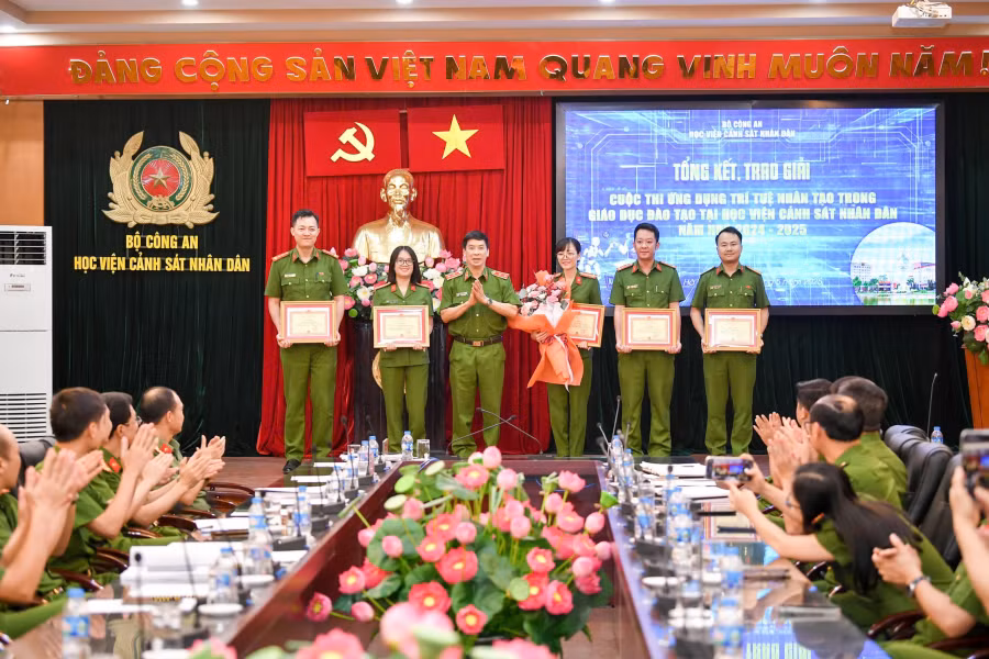 Tổng kết, trao giải Cuộc thi ứng dụng trí tuệ nhân tạo trong giáo dục, đào tạo tại Học viện CSND -0