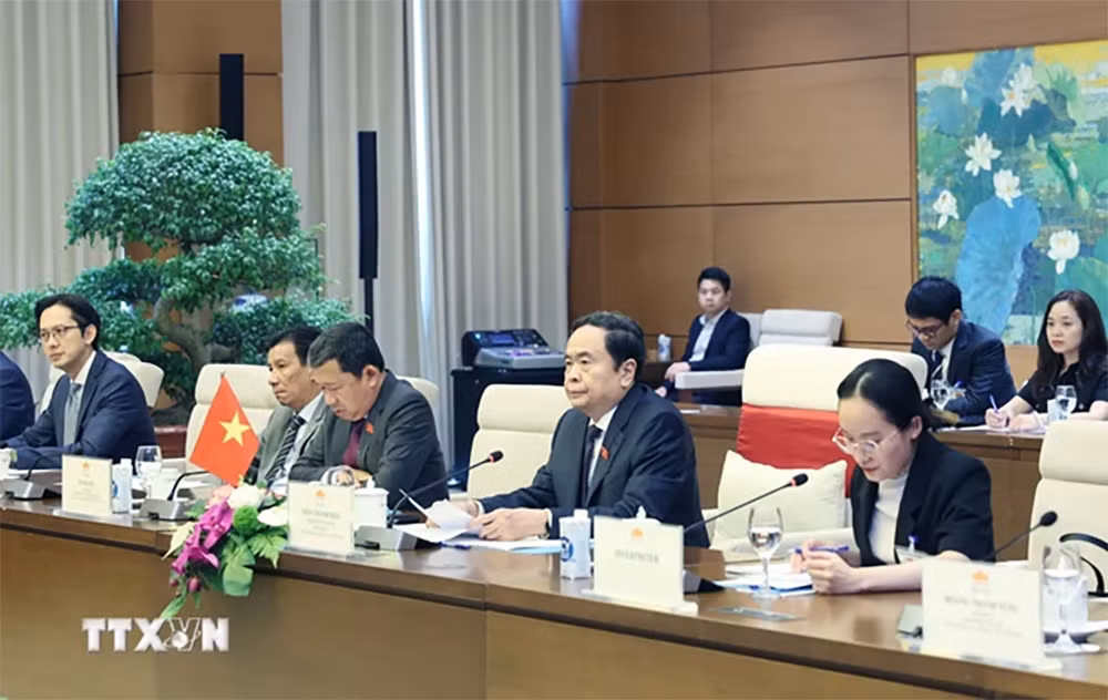 Chủ tịch Quốc hội Trần Thanh Mẫn tiếp Tổng thống đắc cử Indonesia -0