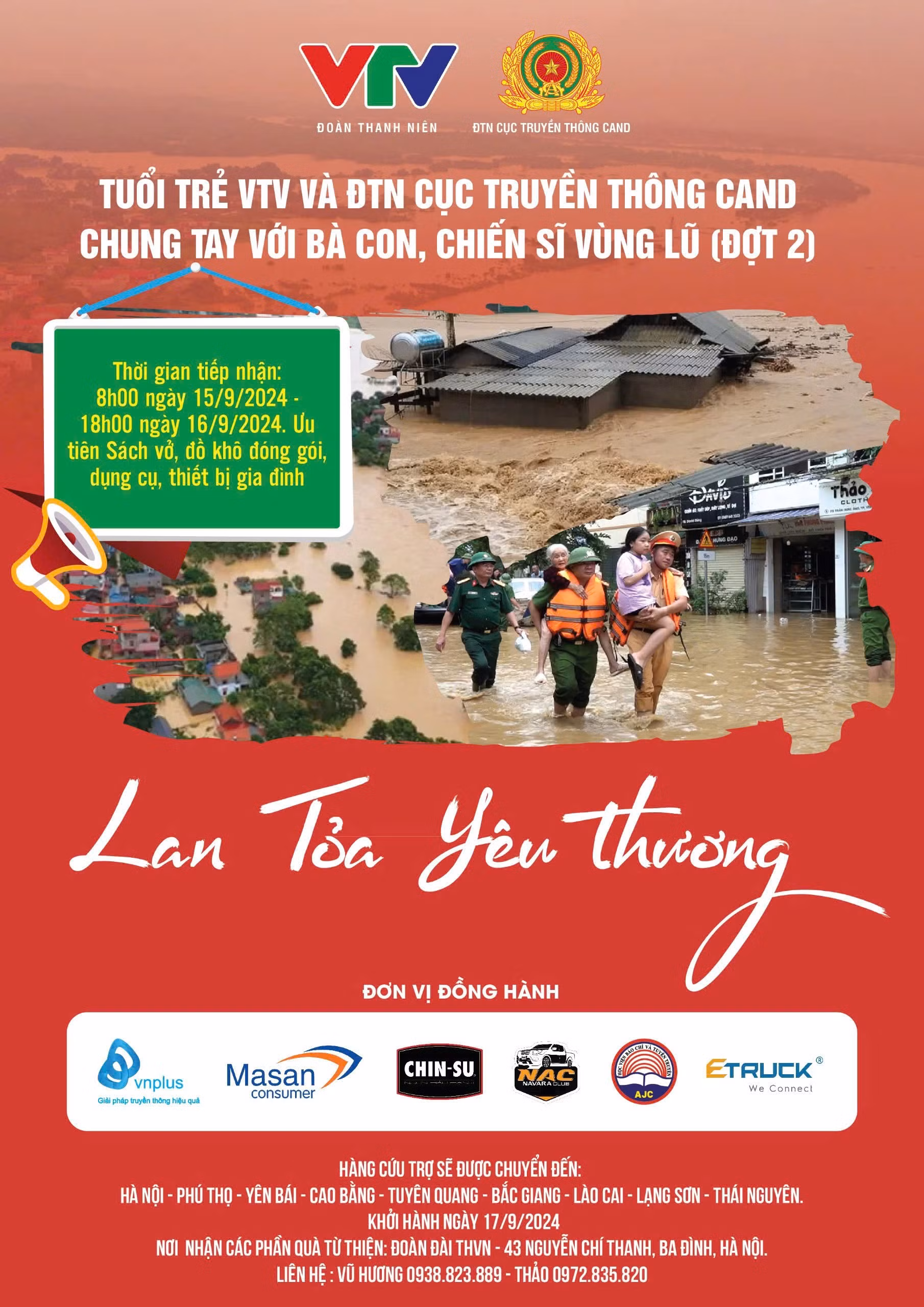 Hơn 200 tấn hàng hỗ trợ được gửi tới với bà con vùng lũ -0