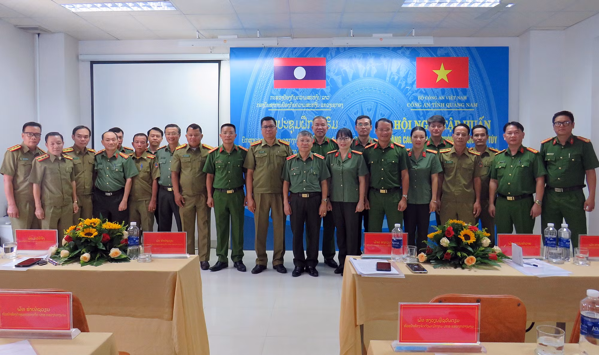Hỗ trợ Công an tỉnh Xê Kong nâng cao năng lực phòng, chống ma túy -0