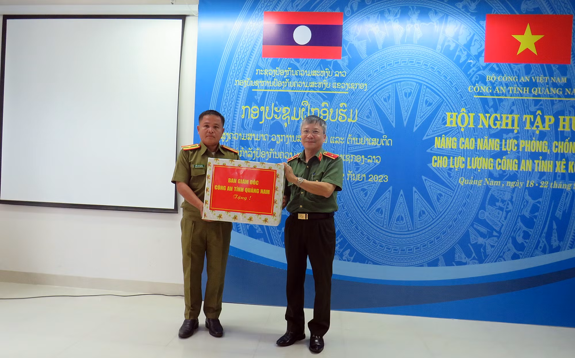 Hỗ trợ Công an tỉnh Xê Kong nâng cao năng lực phòng, chống ma túy -0