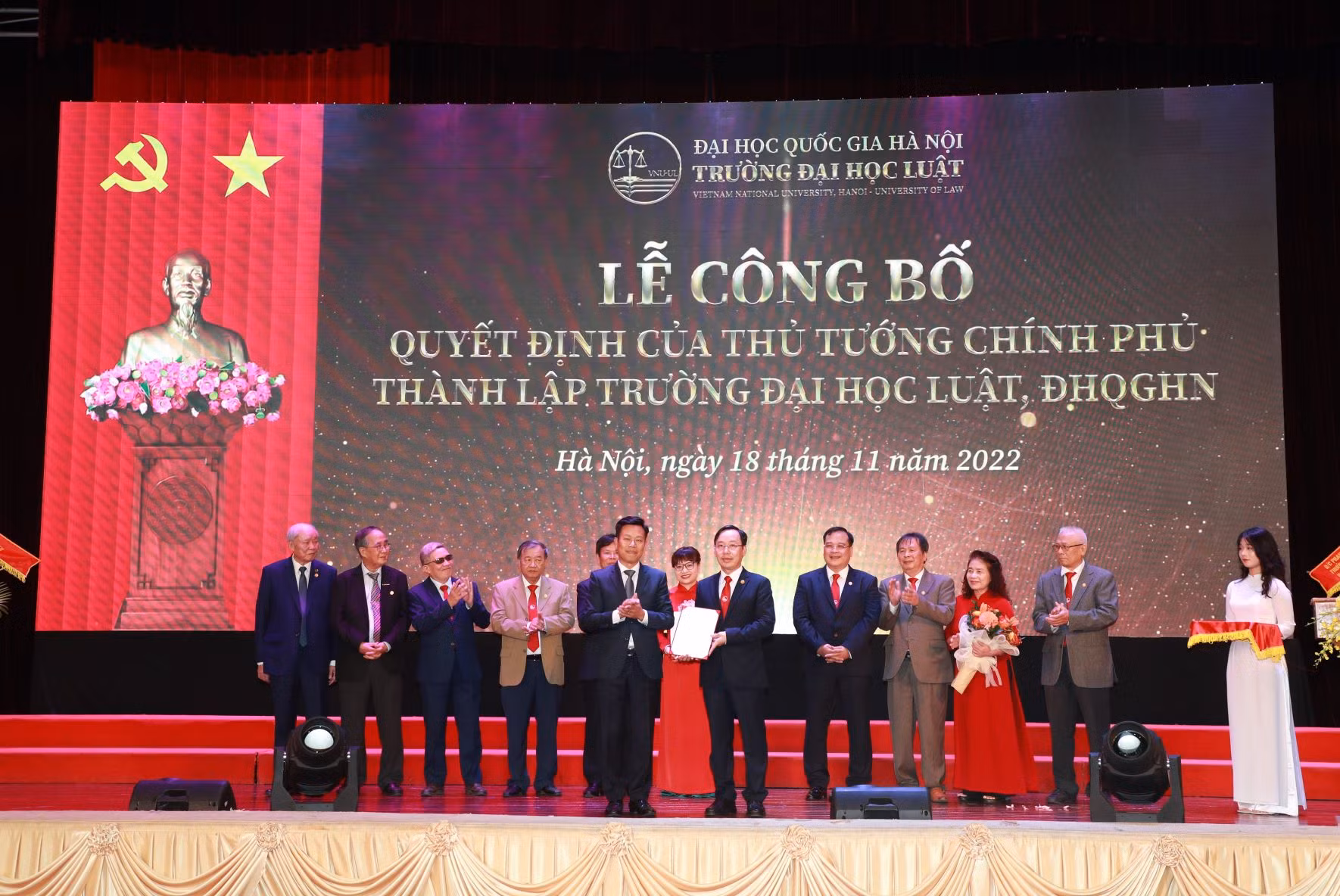 Công bố quyết định của Thủ tướng thành lập Trường Đại học&nbsp;Luật trực thuộc Đại học Quốc gia Hà Nội -0