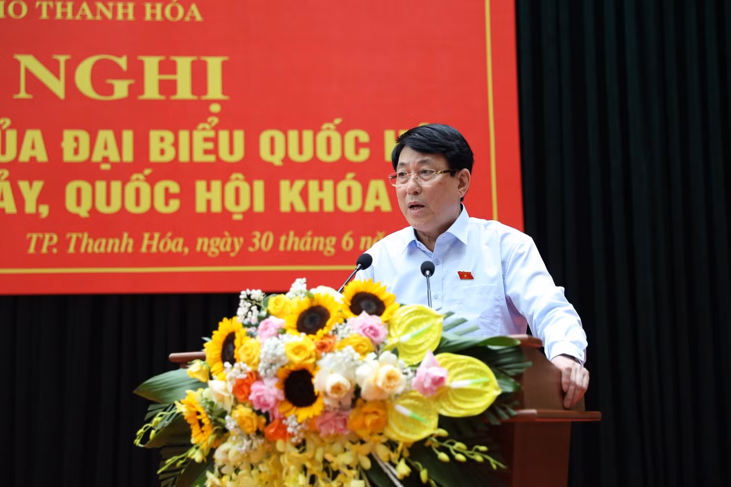 Thường trực Ban Bí thư Lương Cường tiếp xúc cử tri tại thành phố Thanh Hóa -0