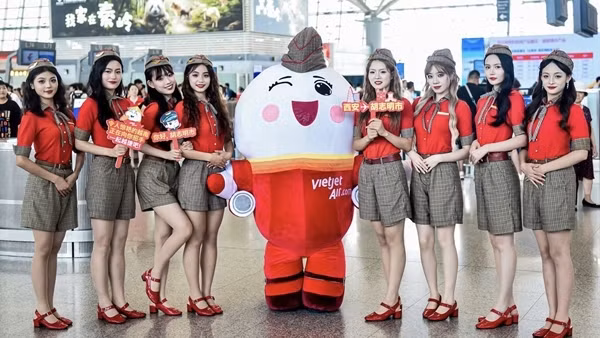 Vietjet khai trương đường bay Tây An (Trung Quốc) - TP. Hồ Chí Minh với siêu khuyến mãi
