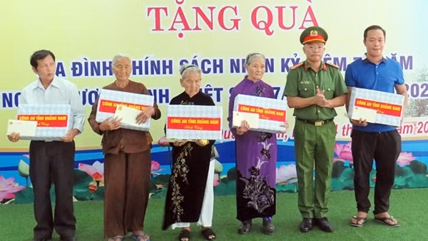 Công an tỉnh Quảng Nam thực hiện tốt công tác đền ơn, đáp nghĩa