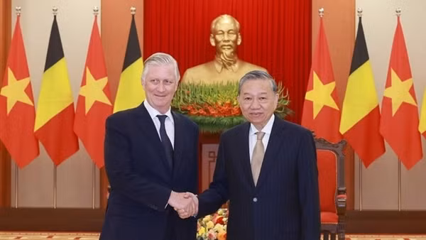 Tổng Bí thư Tô Lâm tiếp Nhà Vua Vương quốc Bỉ Philippe
