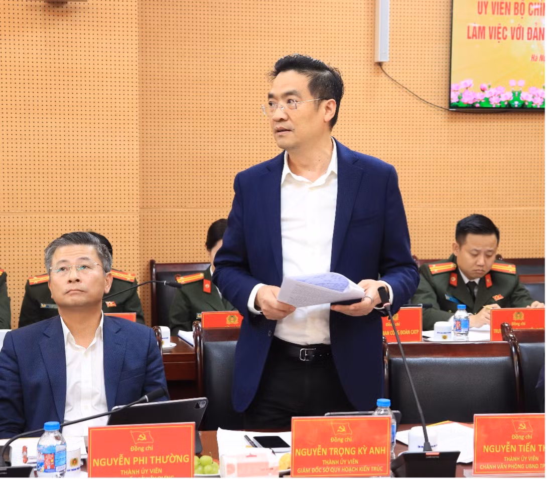 Bí thư Thành ủy Hà Nội làm việc với Đảng ủy Công an thành phố Hà Nội -0