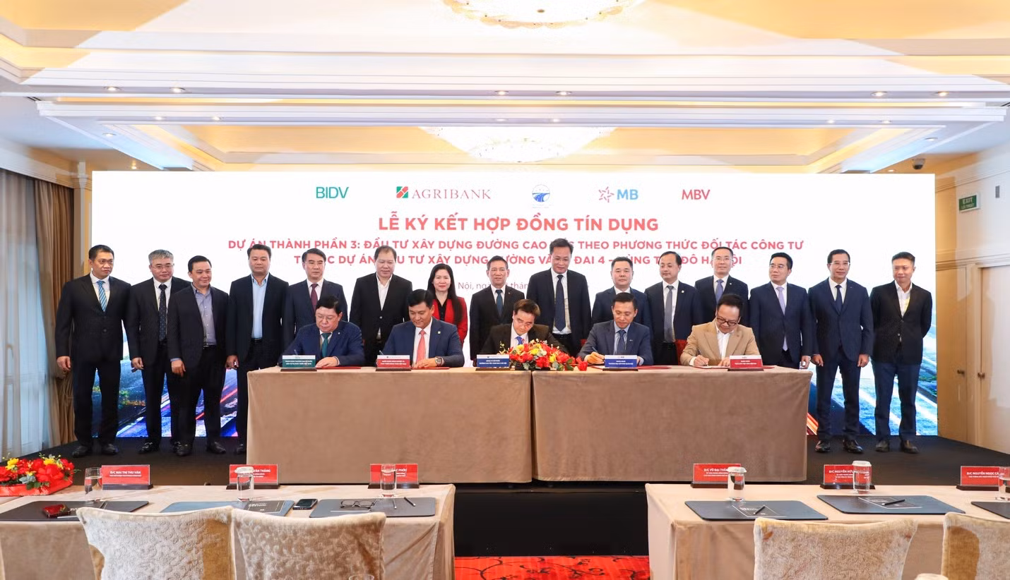 Agribank làm đầu mối thu xếp khoản tín dụng 25.453 tỷ đồng cho Dự án đầu tư xây dựng đường Vành đai 4 - Vùng Thủ đô Hà Nội -0