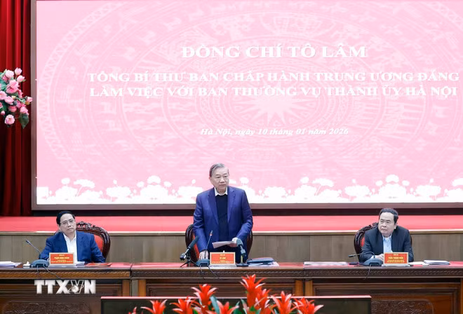 Tổng Bí thư: Hà Nội phải được định vị và vận hành như một trung tâm kiến tạo phát triển quốc gia -0