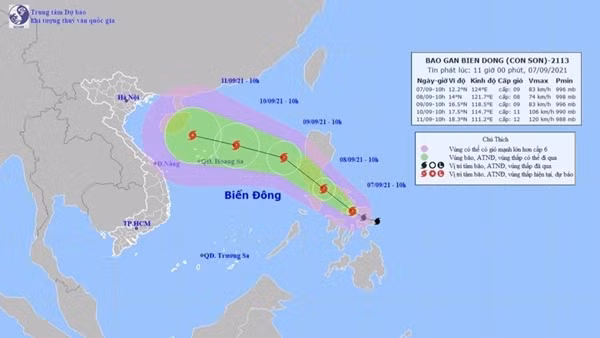 Công điện Văn phòng Bộ Công an về ứng phó bão Conson