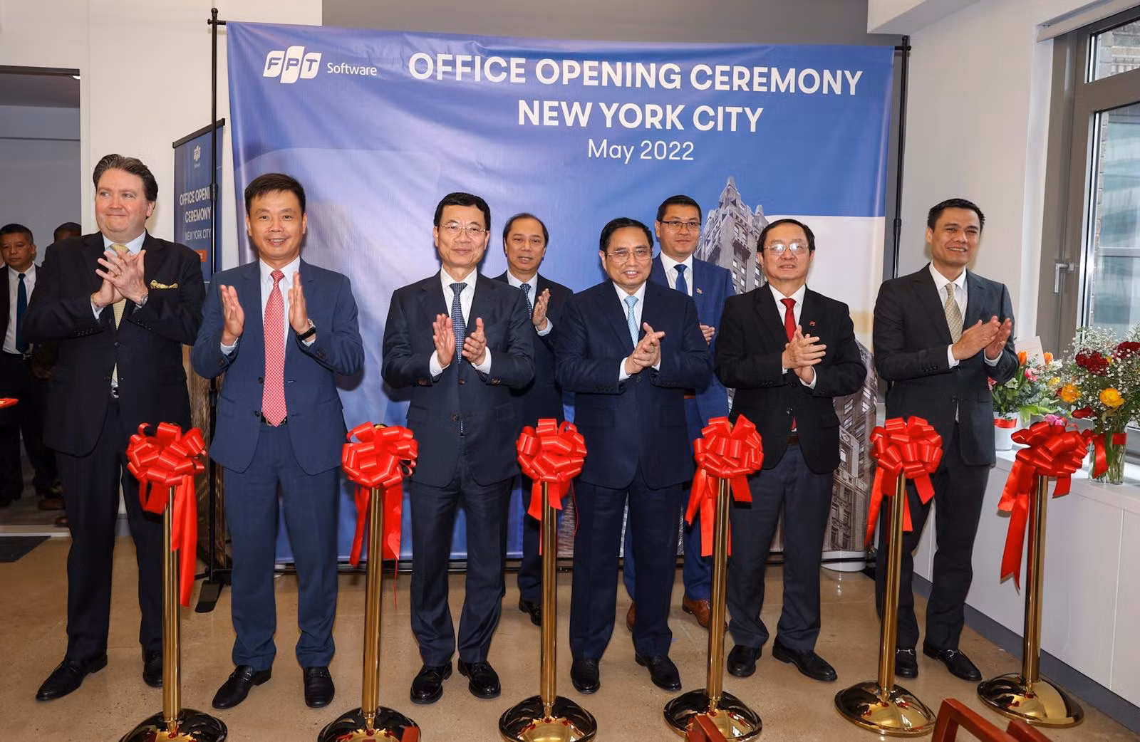 Thủ tướng Phạm Minh Chính dự Lễ khai trương Văn phòng FPT Software tại New York, Mỹ -0