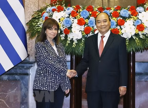 Chủ tịch nước hội đàm với Tổng thống Hy Lạp Katerina Sakellaropoulou -0