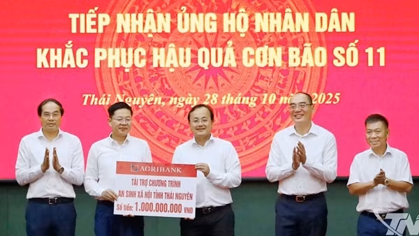 Agribank hỗ trợ người dân Thái Nguyên khắc phục hậu quả thiên tai