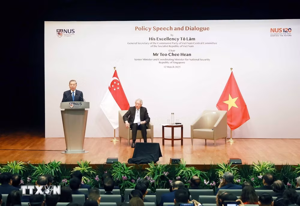 Toàn văn bài phát biểu của Tổng Bí thư tại Trường Chính sách công Lý Quang Diệu -0