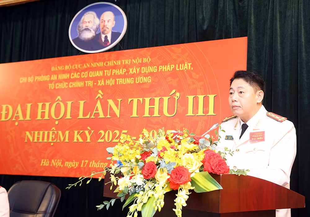 Đại hội điểm trong Đảng bộ Cục An ninh chính trị nội bộ -0