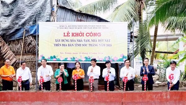 Sóc Trăng hoàn thành 100% chương trình xóa nhà tạm, nhà dột nát