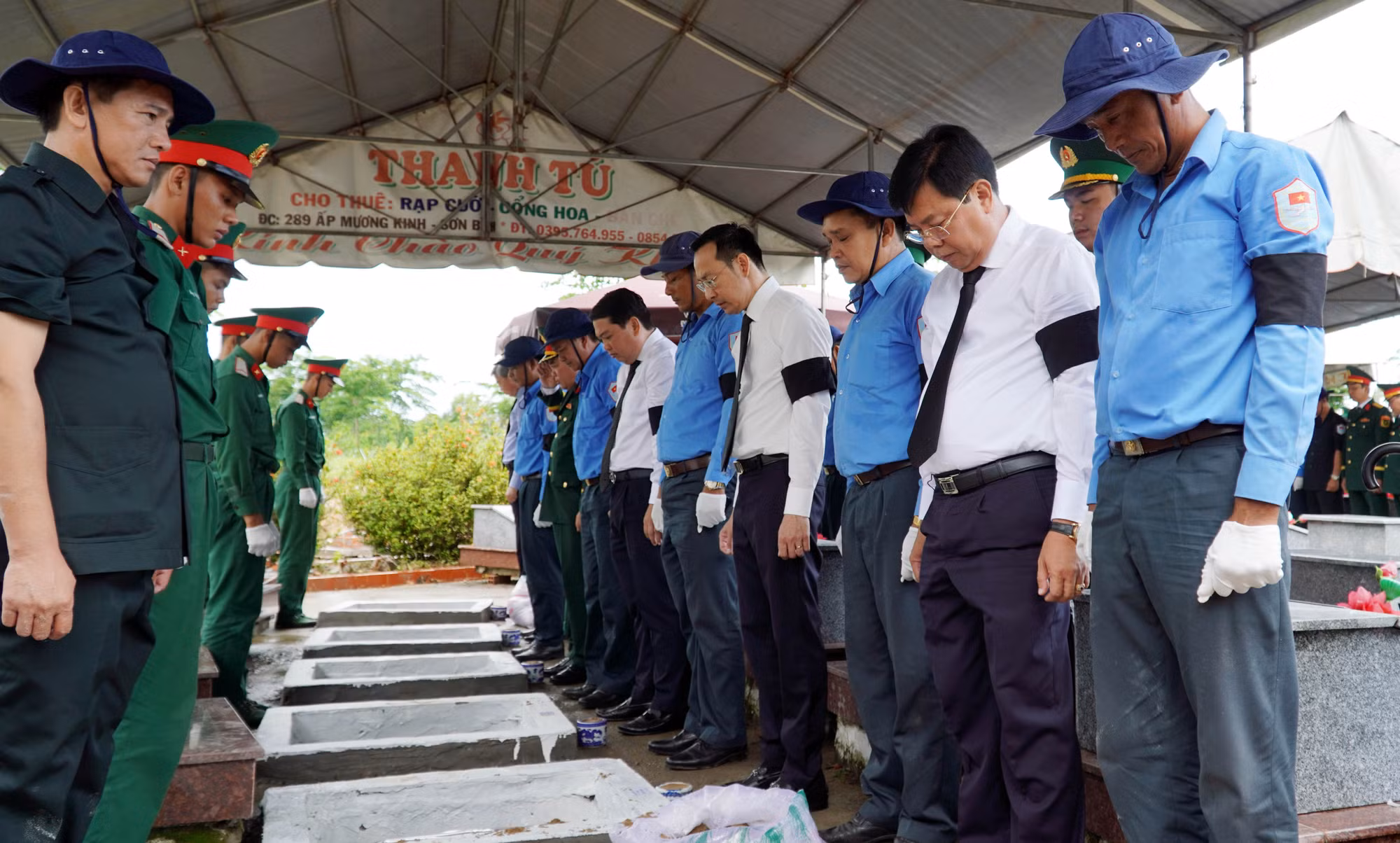 Kiên Giang tổ chức lễ truy điệu, an táng hài cốt Liệt sĩ quân tình nguyện Việt Nam -0