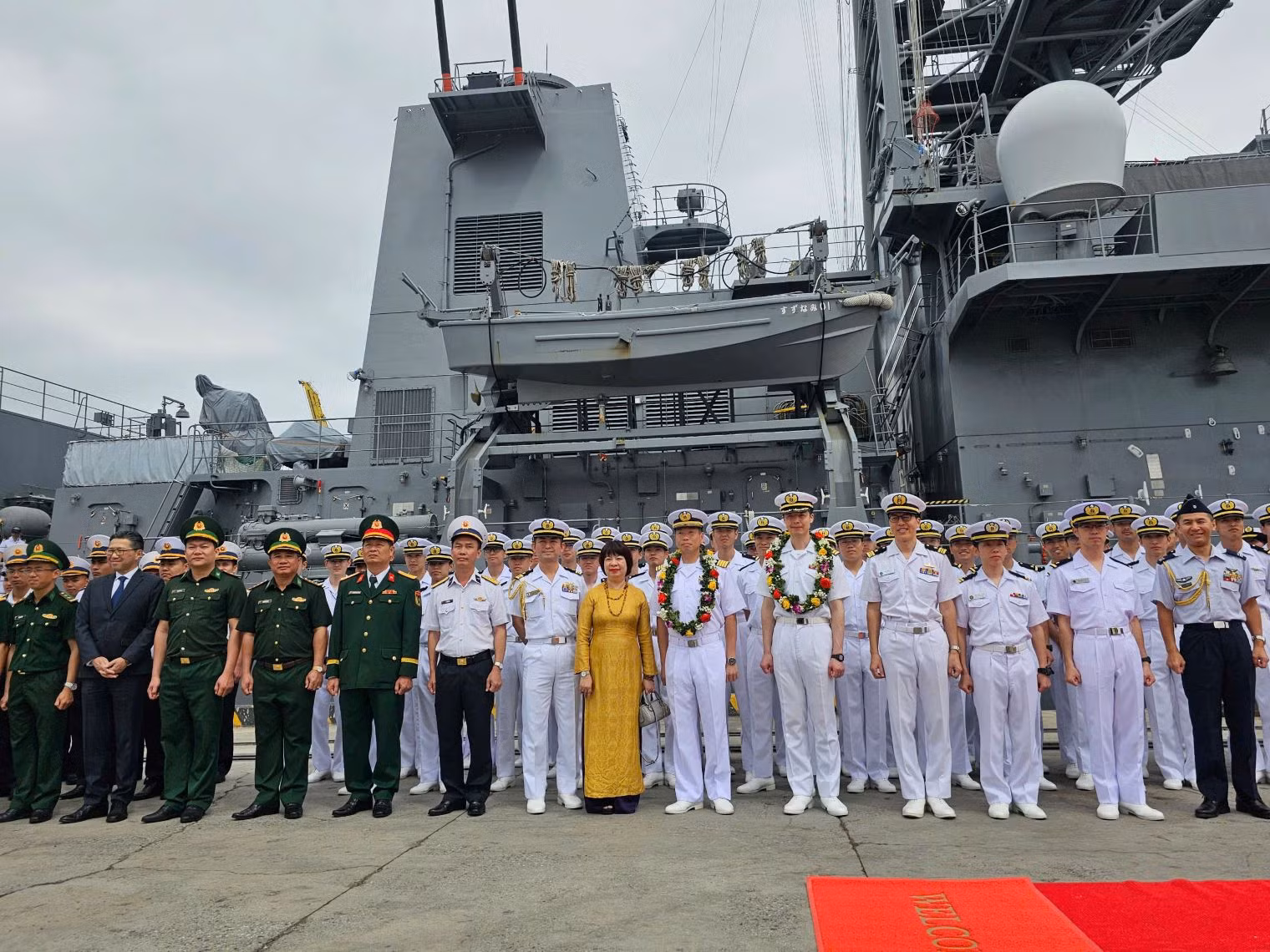 Tàu huấn luyện Suzunami của Lực lượng Tự vệ trên biển Nhật Bản thăm hữu nghị Đà Nẵng -0