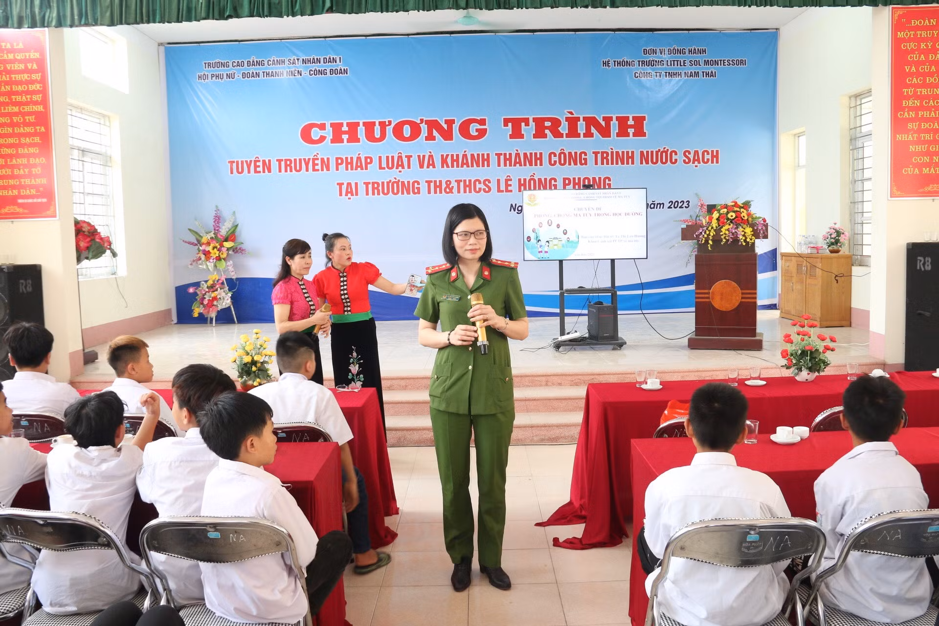 Trường Cao đẳng CSND I mang nước sạch về cho học sinh các bản vùng sâu Yên Bái -0