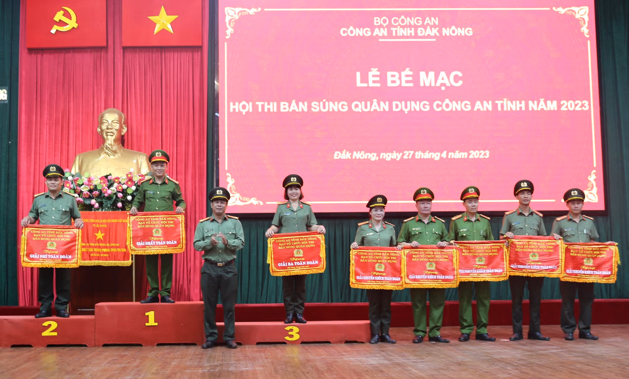 Sôi nổi hội thi bắn súng quân dụng Công an tỉnh Đắk Nông năm 2023 -0