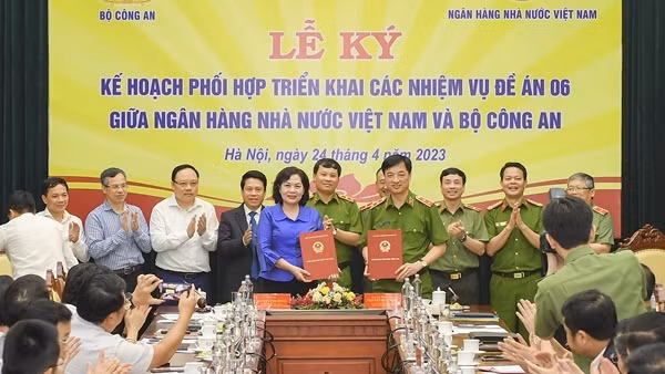 Bộ Công an và Ngân hàng Nhà nước ký kết Kế hoạch phối hợp triển khai Đề án 06