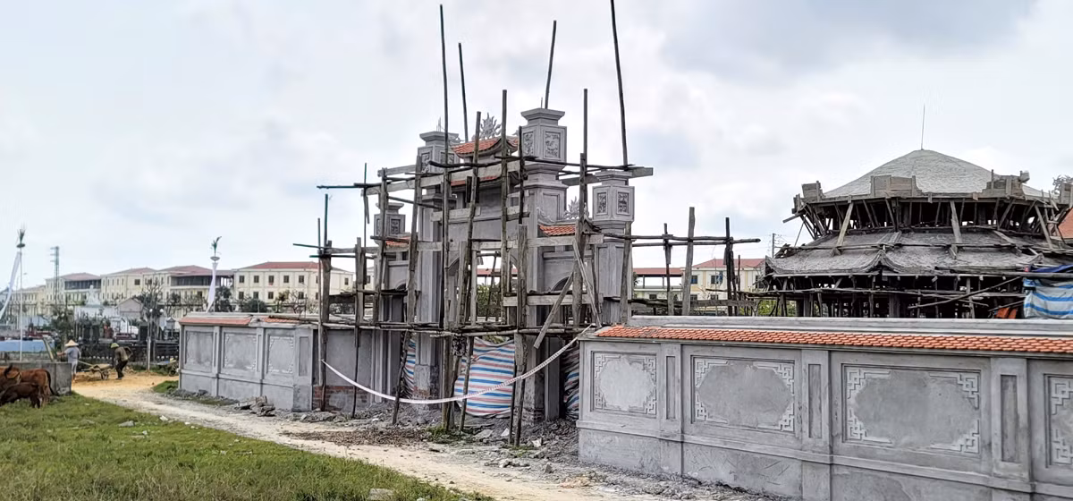 Thu hồi hàng nghìn mét vuông đất trồng lúa giao cho cá nhân xây dựng khu lăng mộ khủng -0