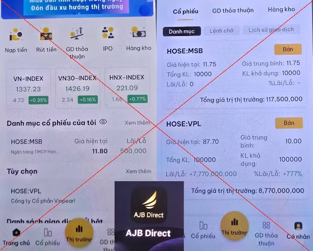 Mất 4 tỷ đồng khi tham gia app chứng khoán giả mạo -0