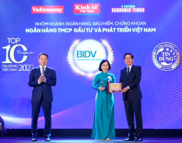 Hai sản phẩm của BIDV nhận giải thưởng Tin dùng Việt Nam 2022 -0
