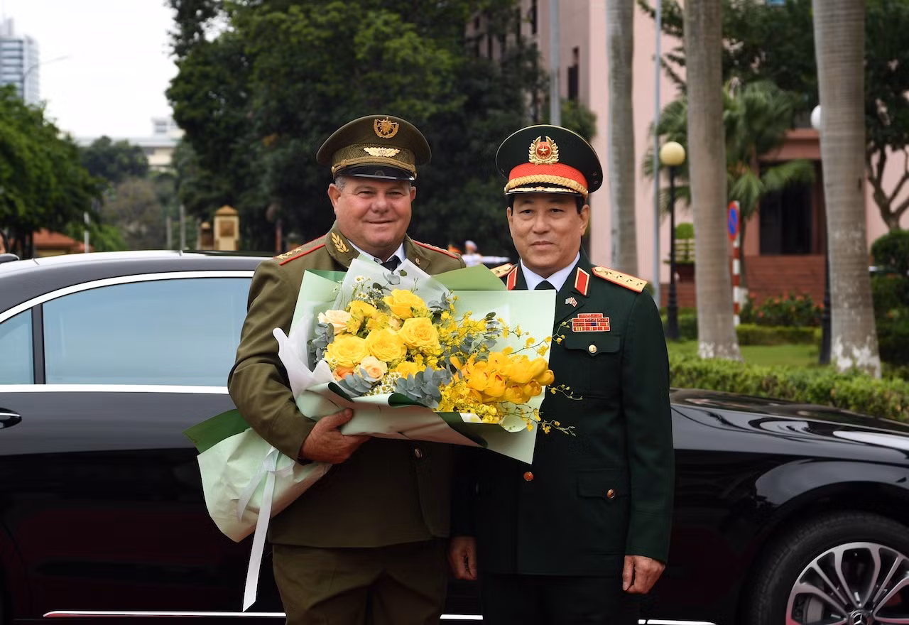 Đại tướng Lương Cường chủ trì lễ đón Chủ nhiệm Chính trị các Lực lượng vũ trang cách mạng Cuba -0