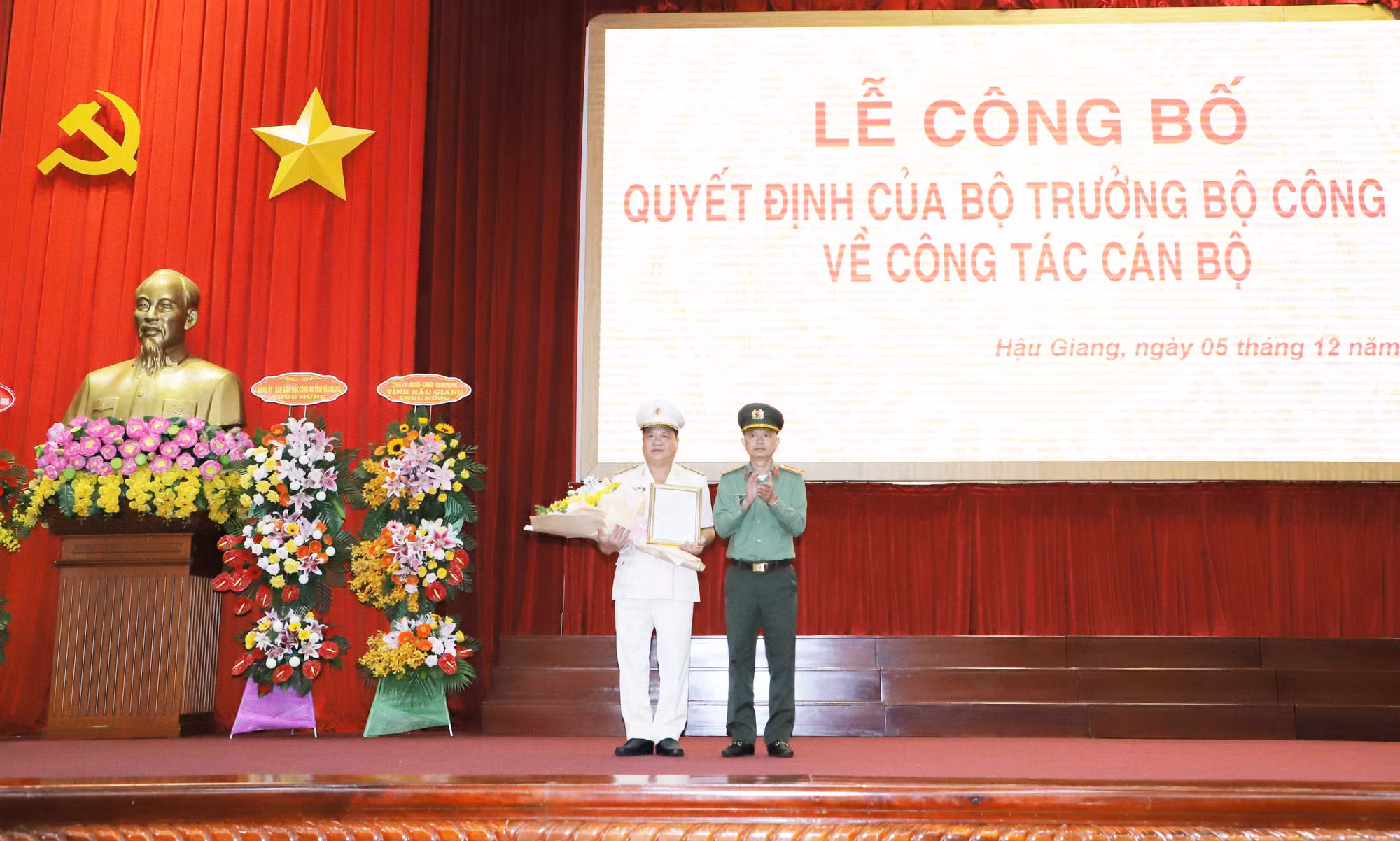 Công an Hậu Giang có tân Phó Giám đốc -0
