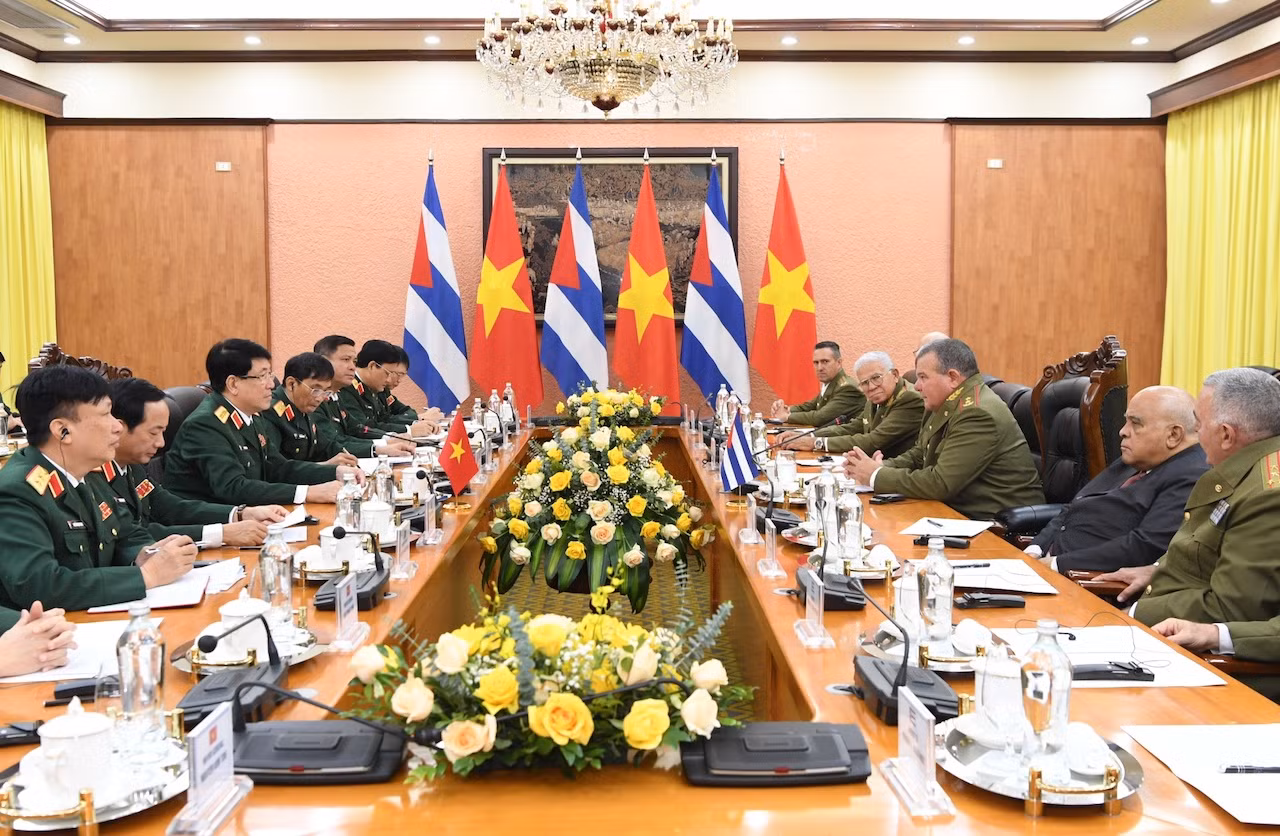 Đại tướng Lương Cường chủ trì lễ đón Chủ nhiệm Chính trị các Lực lượng vũ trang cách mạng Cuba -0