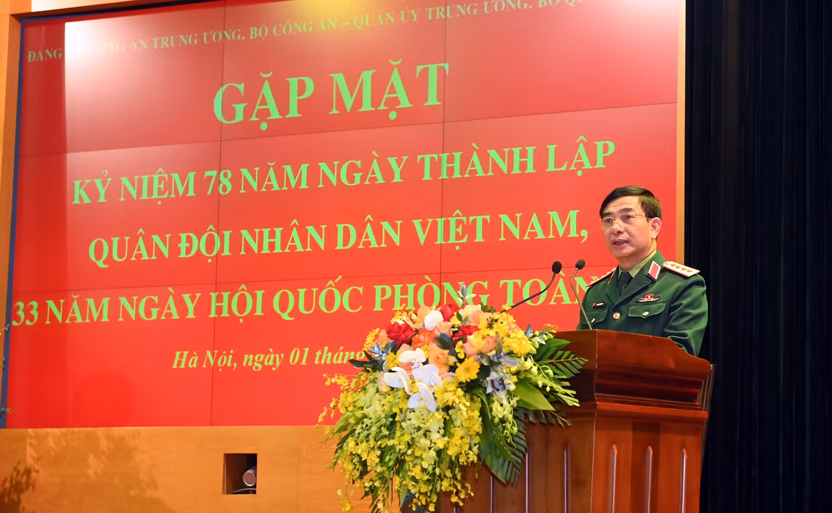 Bộ Công an - Bộ Quốc phòng gặp mặt nhân kỷ niệm 78 năm Ngày thành lập Quân đội nhân dân Việt Nam -0