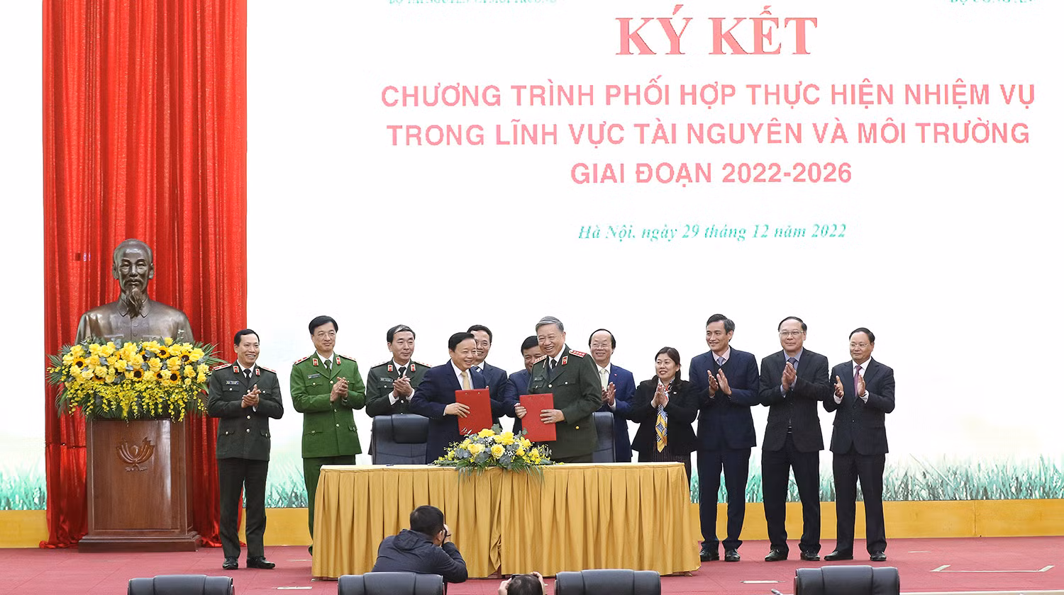 Bộ Công an và Bộ TN&MT Ký kết Chương trình phối hợp -0