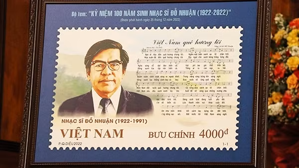 Phát hành bộ tem Kỷ niệm 100 năm sinh nhạc sĩ Đỗ Nhuận
